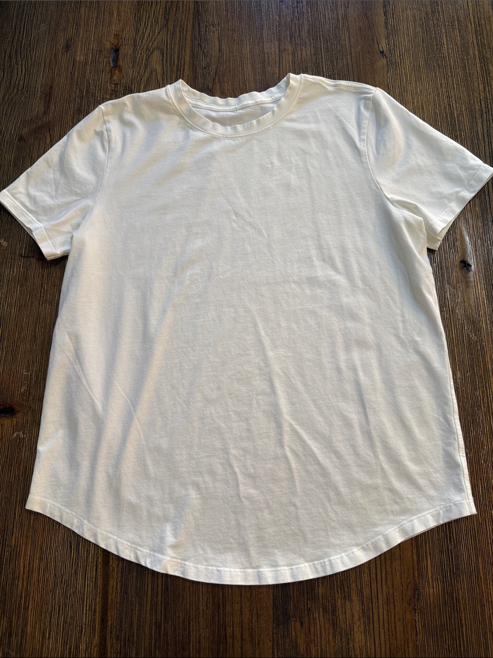 lululemon athletica White Crew Neck Short Sleeve Tee